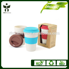 bamboo fiber cup take away cups with lid and sleeve 16OZ